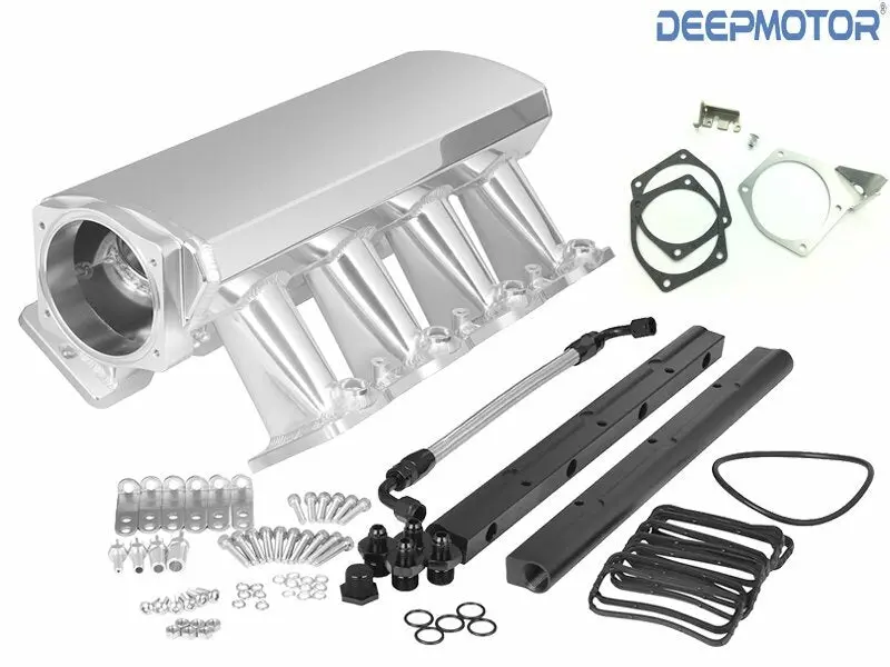 Ls1 Ls2 Ls6 102Mm Intake Manifold W/ Map Sensor Provision+ Fuel Rails+Tb Bracket 1