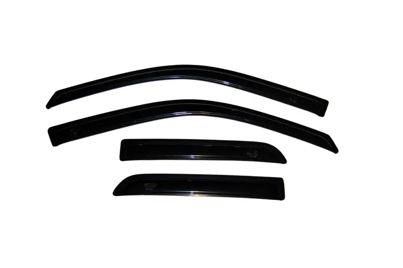 Avs 09-18 Dodge Ram 1500 Quad Cab Ventvisor Outside Mount Window Deflectors 4Pc - Smoke 1