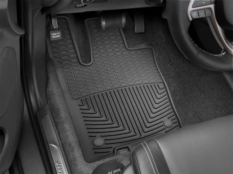 Weathertech 2016+ Jeep Grand Cherokee / Dodge Durango Front Rubber Mats - Black 2