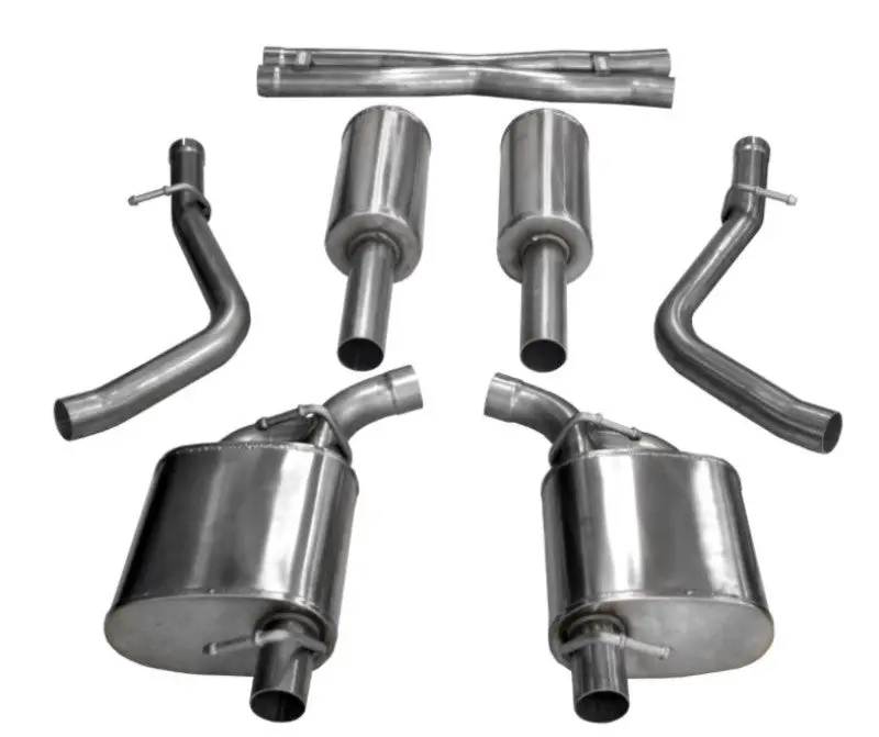 Corsa 2015-2023 Dodge Challenger 3.6L 2.5In Cat-Back Dual Rear Exit (Re-Uses Stock Exhaust Bezel) 1