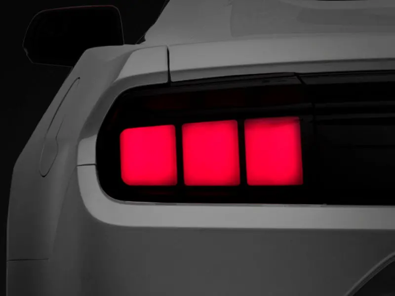 Raxiom 15-22 Ford Mustang Profile Led Tail Lights - Gloss Black Housing (Smoked Lens) 1