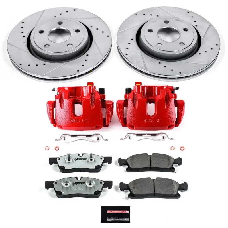 Power Stop 11-12 Jeep Grand Cherokee Front Z26 Street Kit W/Cals 1