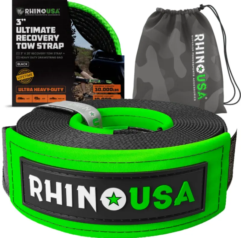 Rhino Usa 2 X 20  Ultimate Recovery Tow Strap 1