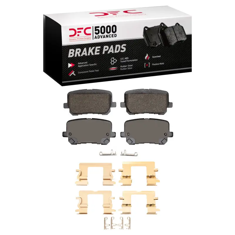 Dfc 14-23 Dodge Charger Rear 5000 Advanced Low Metallic Brake Pads And Hardware Kit 1