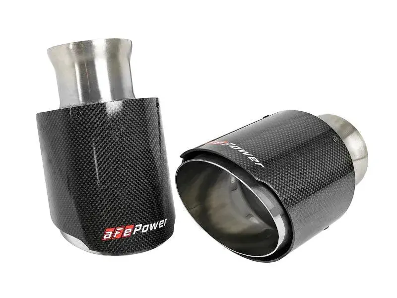 Afe Mach Force-Xp 4-1/2" Oe Replacement Exhaust Tips (Carbon Fiber) Dodge Charger 2015-2023 1