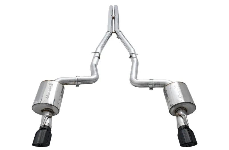 Awe Tuning 2015+ Dodge Charger 6.4L/6.2L Non-Resonated Touring Edition Exhaust - Diamond Blk Tips 1