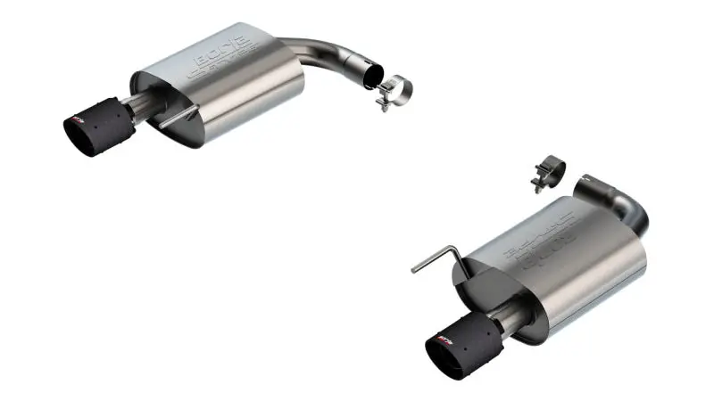 Borla 2024 Ford Mustang Gt 5.0L V8 W/O Active Exhaust S-Type Axle-Back Exhaust System - Carbon Fiber 1