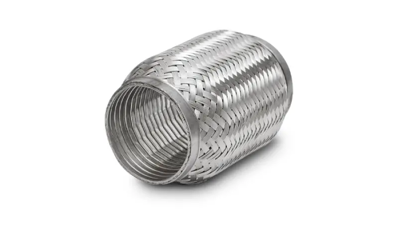Vibrant Ss Turbo Flex Coupling W/Interlock Liner 1.5In Inlet/Outlet X 4In Long 1