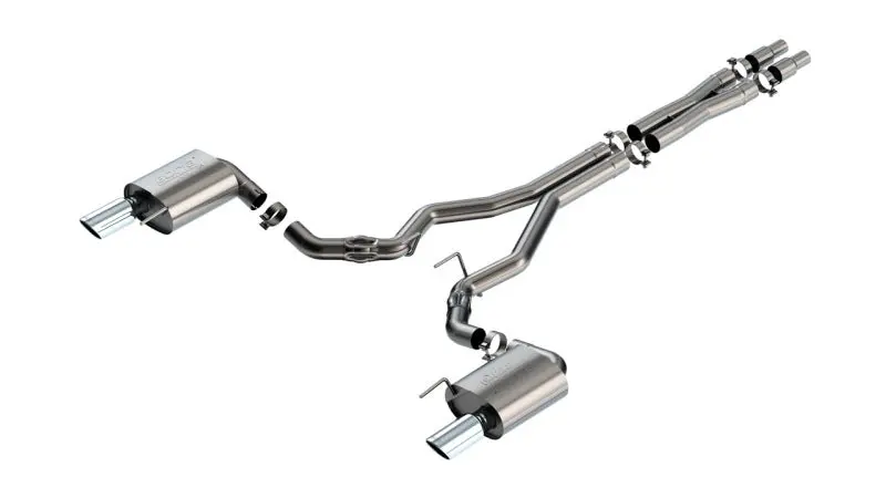 Borla 2024 Ford Mustang Gt 5.0L V8 W/O Active Exhaust Atak Cat-Back Exhaust System 1
