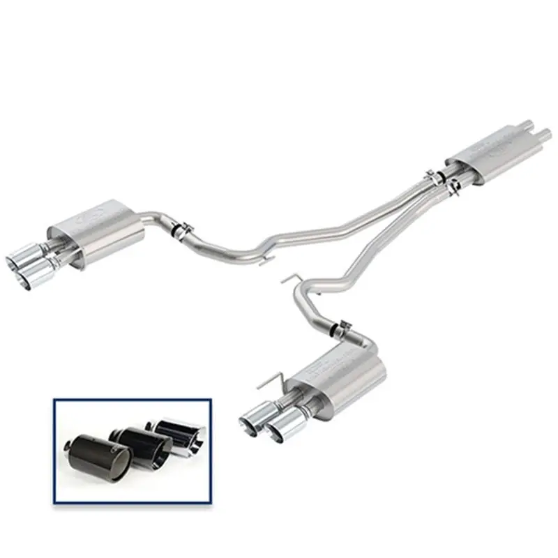 Ford Racing 2018 Mustang Gt 5.0L Cat-Back Touring Exhaust System W/Chrome Tips 2