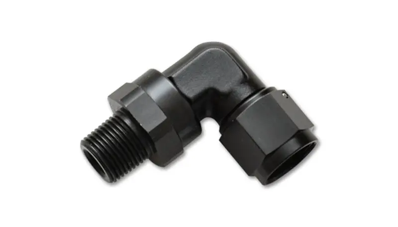 Vibrant -8An To 3/8In Npt Female Swivel 90 Degree Adapter Fitting 1
