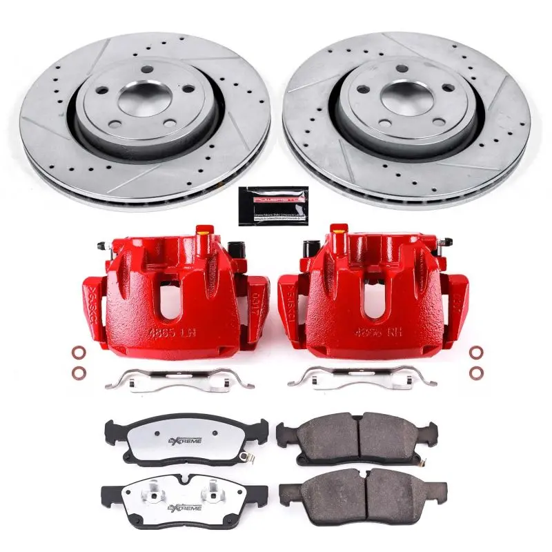 Power Stop 16-20 Jeep Grand Cherokee Front Z36 Truck & Tow Kit W/Cals 1