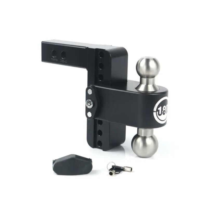Weigh Safe 180 Hitch 8In Drop Hitch & 2In Shank (8K/12.5K Gtwr) - Black Cerakote 1