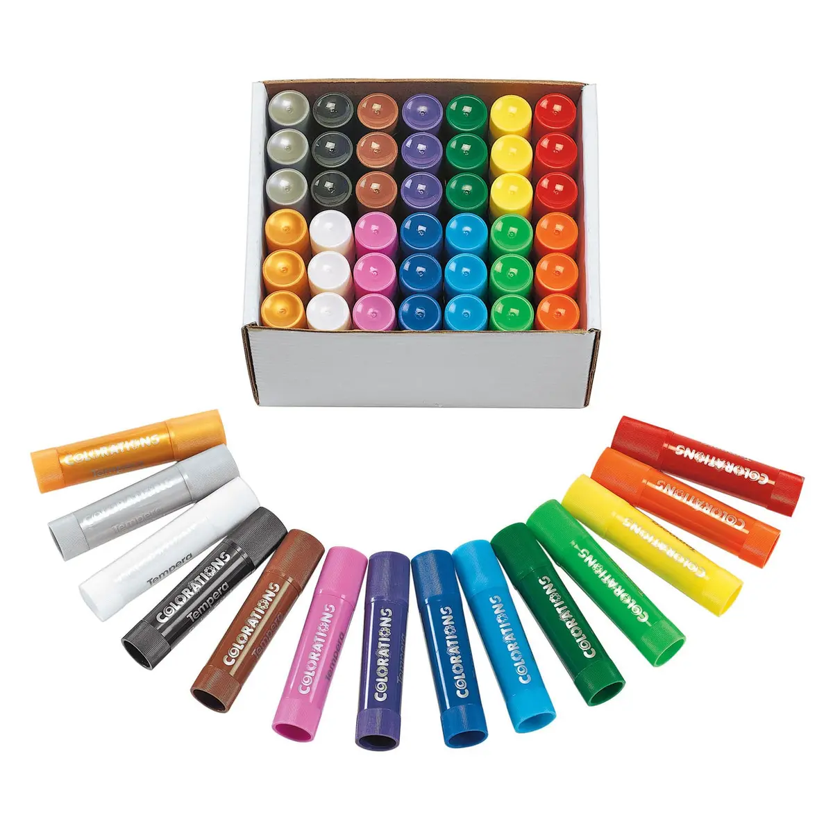 Colorations - Tempera Verfsticks In 14 Kleuren - 42St. 1