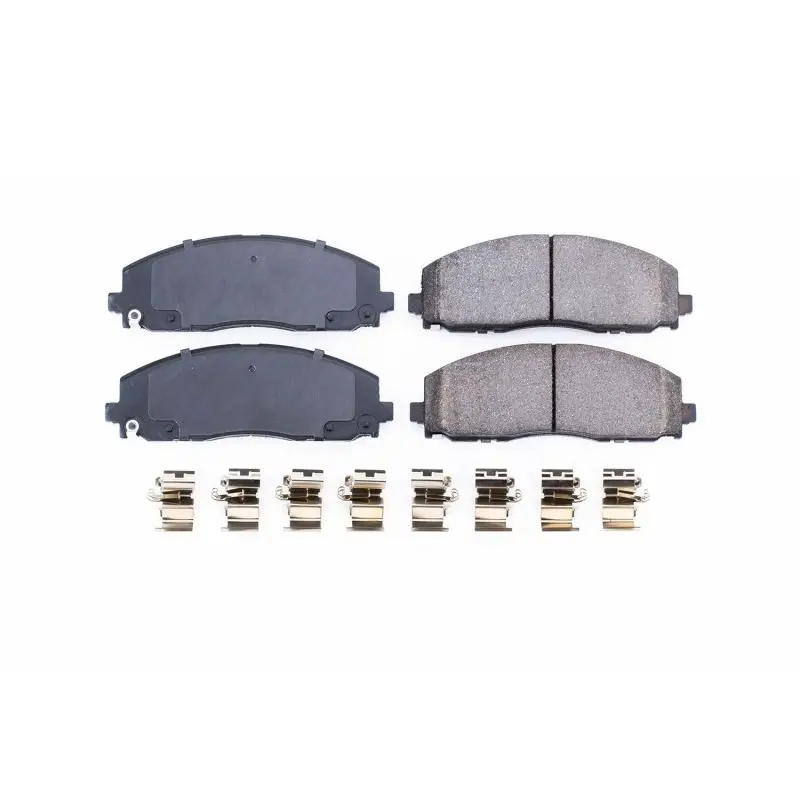 Power Stop 17-19 Chrysler Pacifica Front Z17 Evolution Ceramic Brake Pads W/Hardware 1