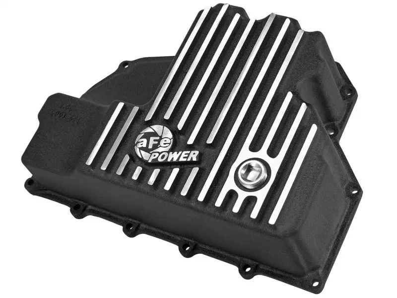 Afe Engine Oil Pan Black Machined; 14-16 Dodge Ram 1500 Ecodiesel 3.0L V6 (Td) 1