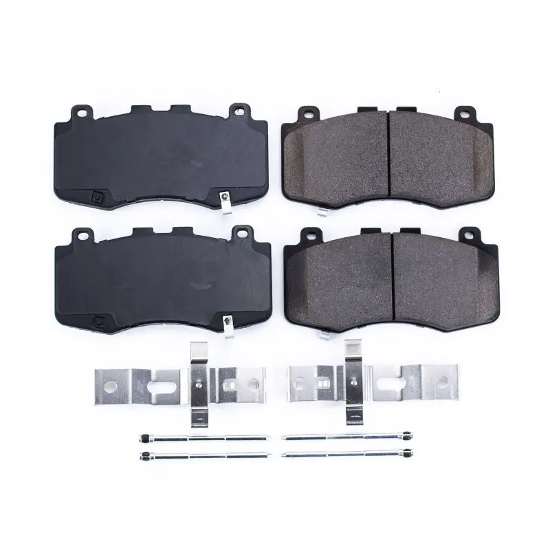 Power Stop 18-19 Jeep Grand Cherokee Front Z17 Evolution Ceramic Brake Pads W/Hardware 1
