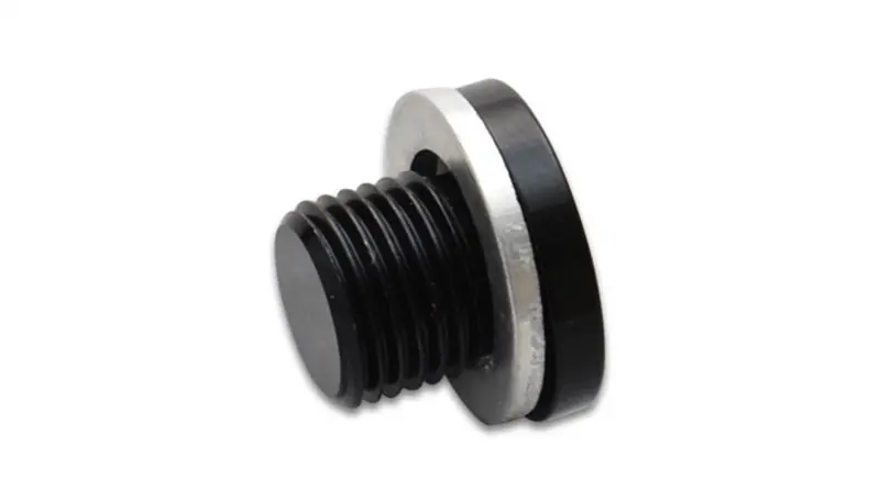 Vibrant M10 X 1.25 Metric Aluminum Port Plug With Crush Washer 1