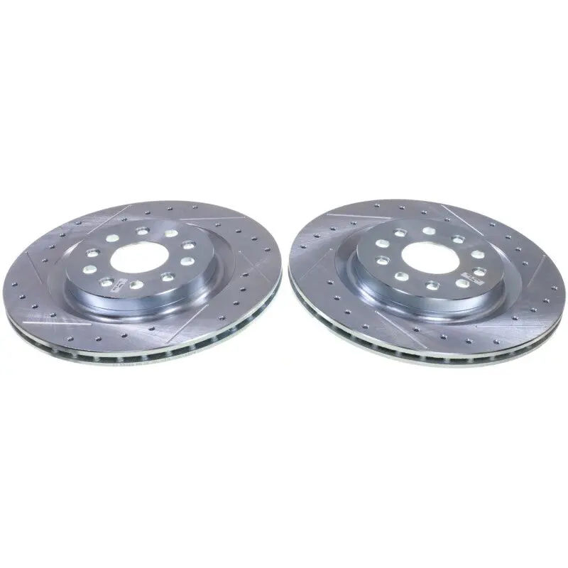 Power Stop 22-24 Jeep Grand Cherokee Rear Drilled & Slotted Rotor - Pair 1