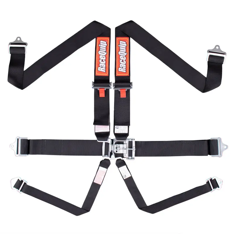 Racequip Black L & L 6Pt Seat Belt 1