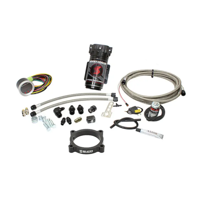Snow Performance 11-17 Mustang Stg 2 Boost Cooler F/I Water Inj. Kit (Ss Brded Line/4An Fittings) W/ 1