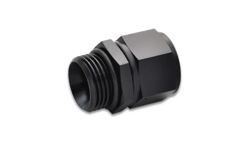 Vibrant -6An Female To -10 Orb Swivel Adapter W/ O-Ring - Anodized Black 1
