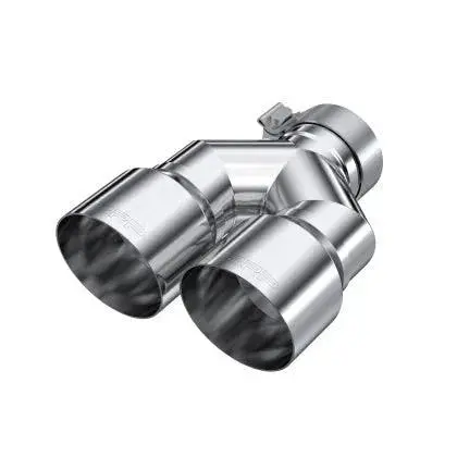 Mbrp 3In Id / Dual 4In Od Out Staggered L 9.87In / R 9.37In Single Wall T304 Ss Univ Exhaust Tip 1