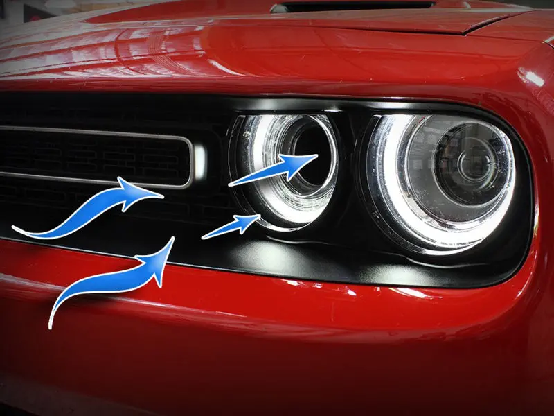 Afe Dynamic Air Scoop 2015 Dodge Challenger V6-3.6 / V8-5.7/6.4L Hemi - Blue 2