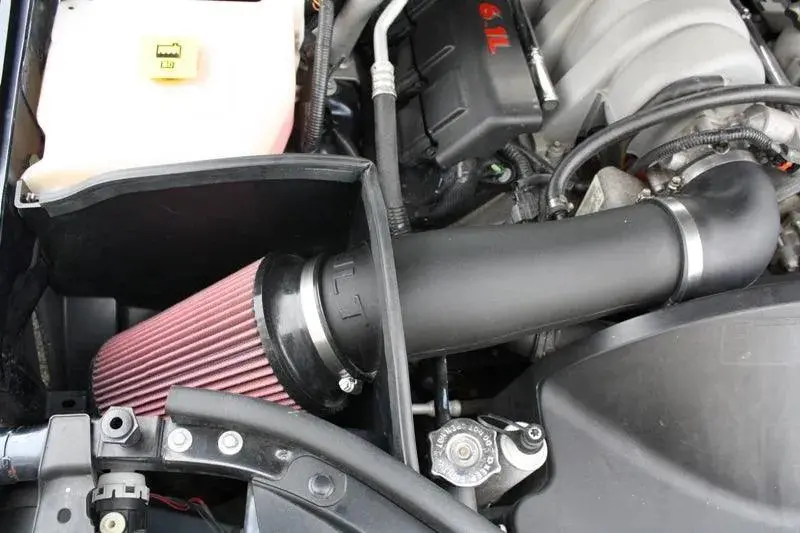 Jlt 06-10 Jeep Grand Cherokee Srt8 Black Textured Cold Air Intake Kit W/Red Filter 1