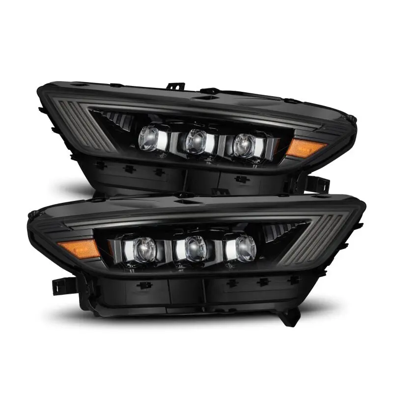Alpharex 15-17 Ford Mustang Nova Led Proj Hl Alpha-Black W/Activ Light/Seq. Signal + Switchback Drl 1