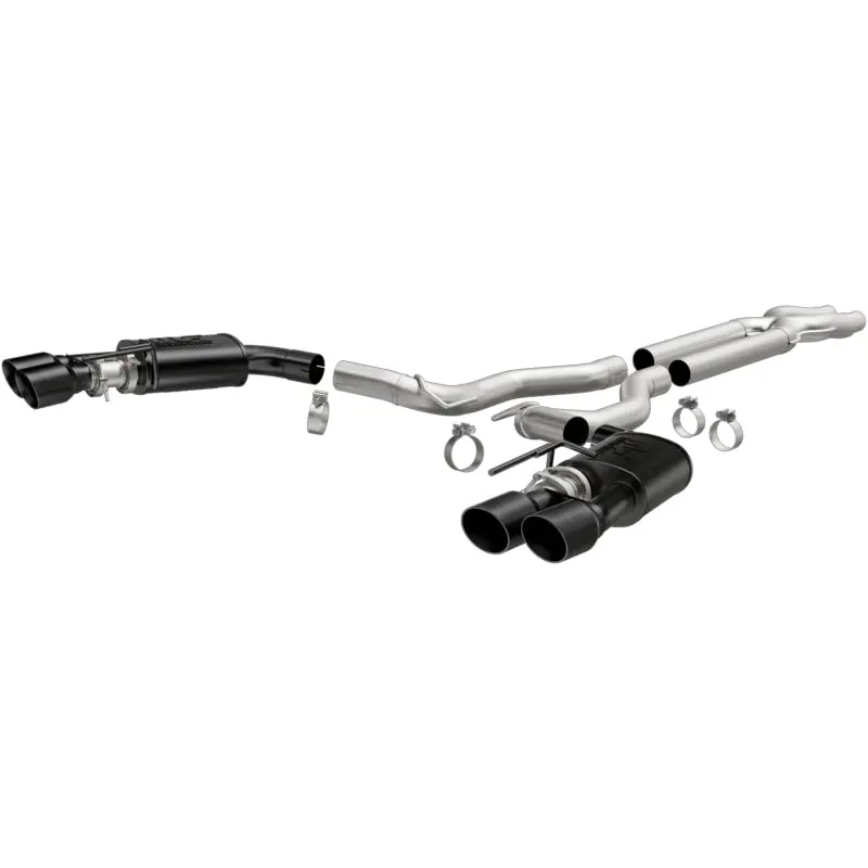 Magnaflow Sys Cat-Back 2018 Ford Mustang Gt 5.0L Competition Dual Exit Black 4In Tips 1
