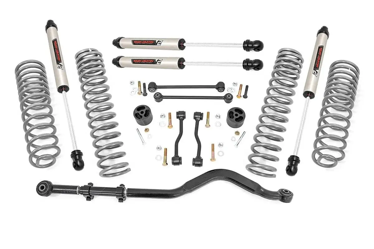 Rough Country 3.5 Inch Lift Kit Jeep Gladiator Jt 4Wd (2024-2025) W/ V2 Monotube Shocks 1