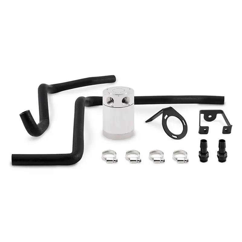 Mishimoto 12-14 Dodge Charger / 12-14 Chrysler 300C 6.4L Direct Fit Oil Catch Can Kit - Polished 1