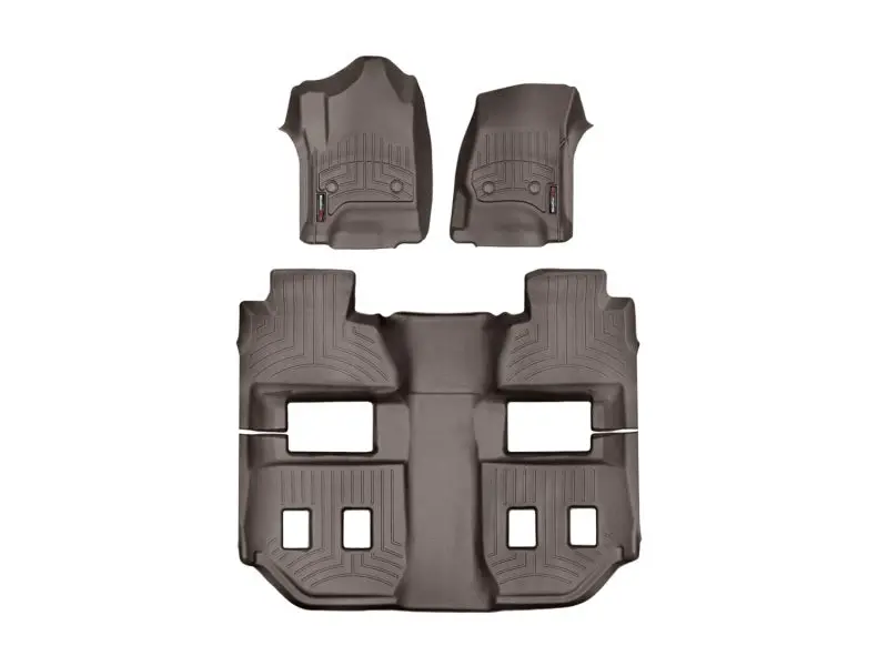 Weathertech 2011+ Dodge Durango Front And Rear Floorliners - Cocoa (Fits Vehicle W/No Rhs Foot Rest) 1