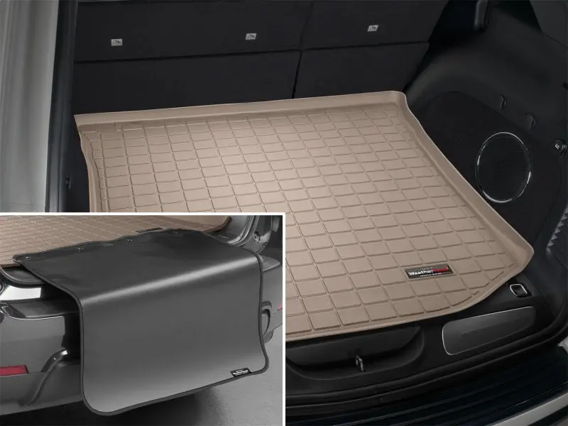 Weathertech 11+ Jeep Grand Cherokee Cargo Liner W/ Bumper Protector - Tan 2