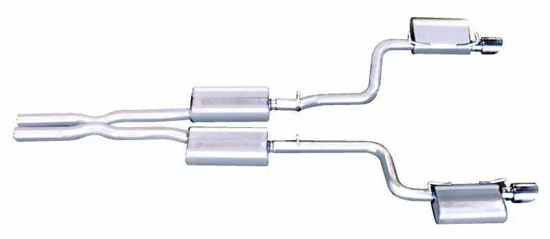 Gibson 05-10 Chrysler 300 C Srt8 6.1L 2.5In Cat-Back Dual Exhaust - Stainless 1