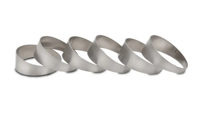 Vibrant 3.0In. O.D. Titanium Pie Cuts - Bag Of 6 1