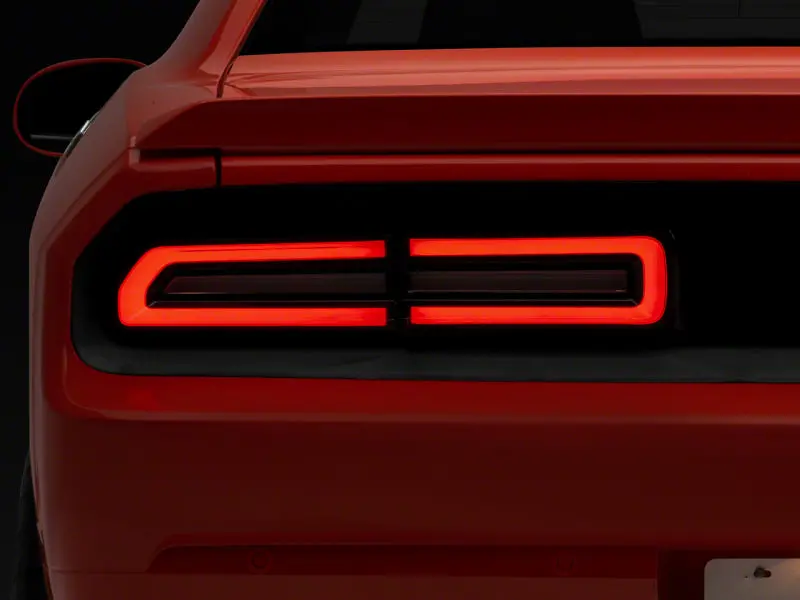 Raxiom 08-14 Dodge Challenger Led Tail Lights- Blkhousing Red Lens 1
