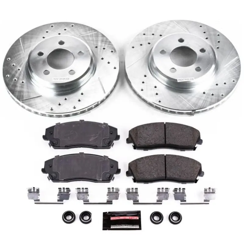 Power Stop 05-19 Chrysler 300 Front Z23 Evolution Sport Brake Kit 1