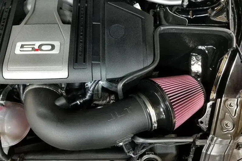 Jlt 18-23 Ford Mustang Gt Black Textured Cold Air Intake Kit W/Red Filter - Tune Req 1