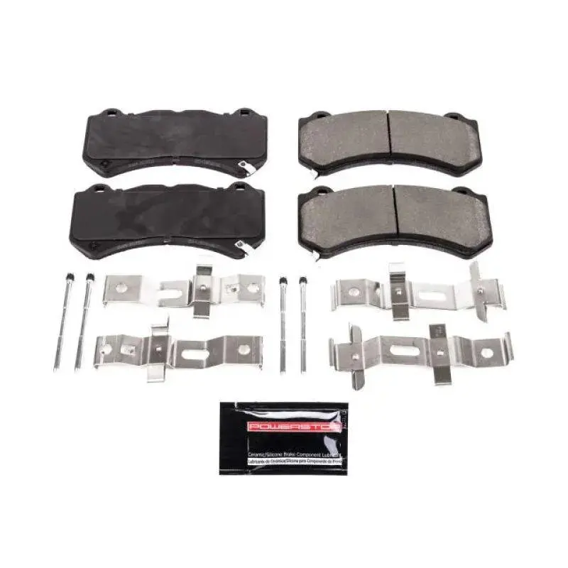 Powerstop 2015-2023 Charger/Challenger 6 Piston Front Z23 Evolution Sport Brake Pads W/Hardware 1