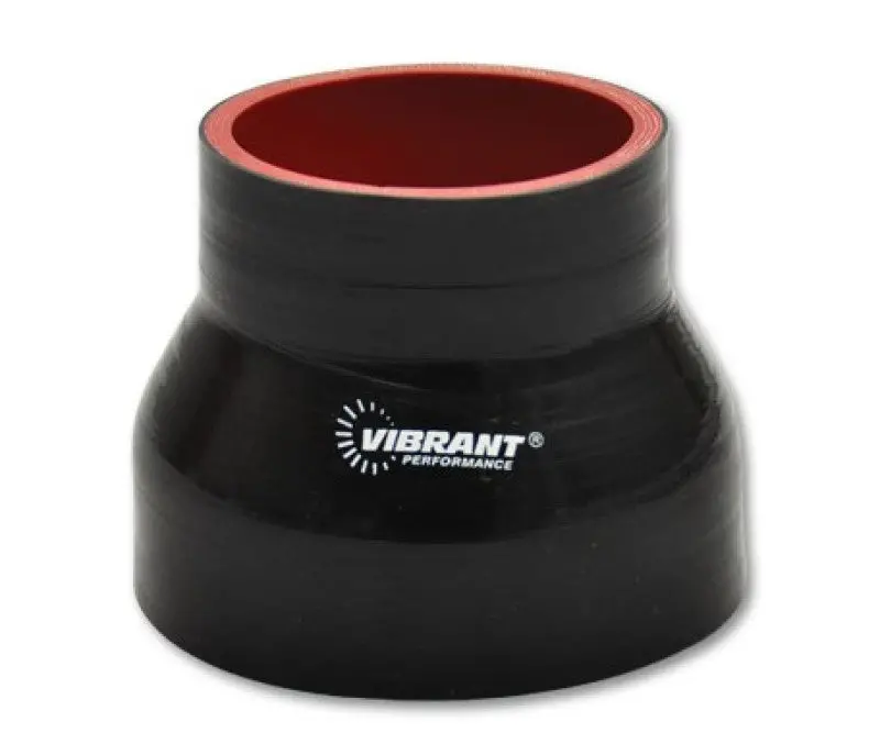 Vibrant 4 Ply Reducer Couper 4.0In Id X 3.50In Id X 4.50In Long - Black 2