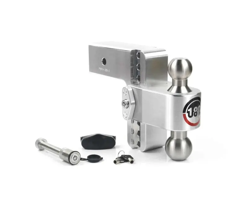 Weigh Safe 180 Hitch 6In Drop Hitch & 3In Shank (10K/21K Gtwr) W/Ws05 - Aluminum 1