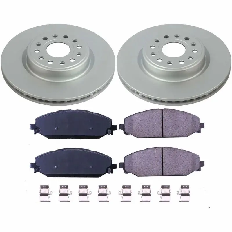 Power Stop 19-22 Ram 1500 Front Z17 Coated Brake Kit 1