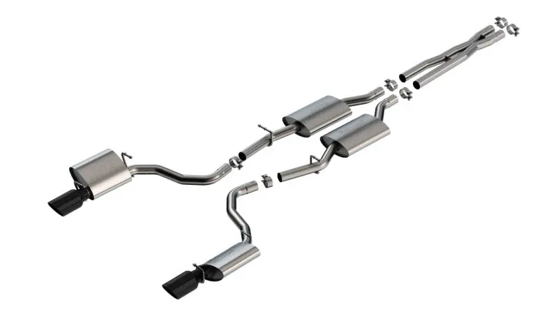Borla 19-23 Dodge Charger Gt 3.6L V6 Rwd S-Type Catback Exhaust - Black Chrome Tips 1