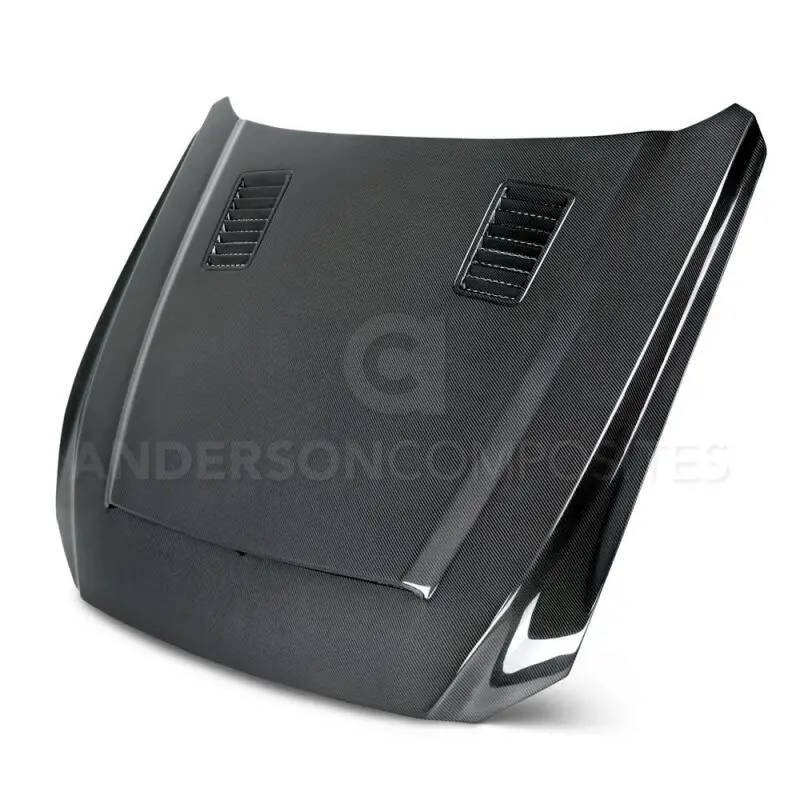 Anderson Composites 15-17 Ford Mustang (Excl. Gt350/Gt350r) Super Snake Double Sided Hood 1