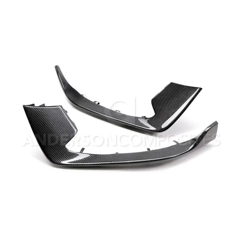 Anderson Composites 15-20 Ford Mustang Shelby Gt350 Carbon Fiber Bumper Inserts 1