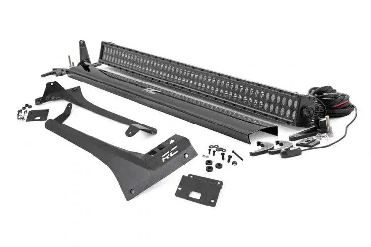 Rough Country 50" Led Light Bar Roof Mounted Kit Wrangler Jl  | Jt 1