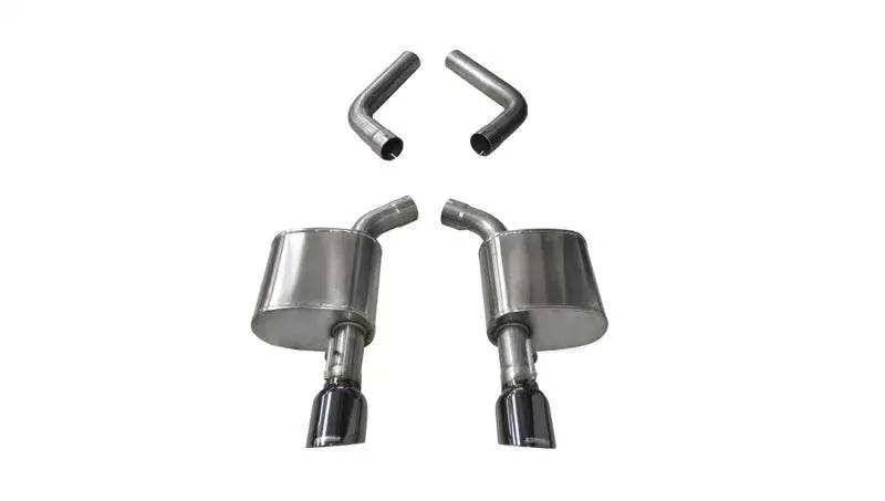 Corsa 15-23 Dodge Charger 6.4L/5.7L Sport Axleback Exhaust Black Tips 1