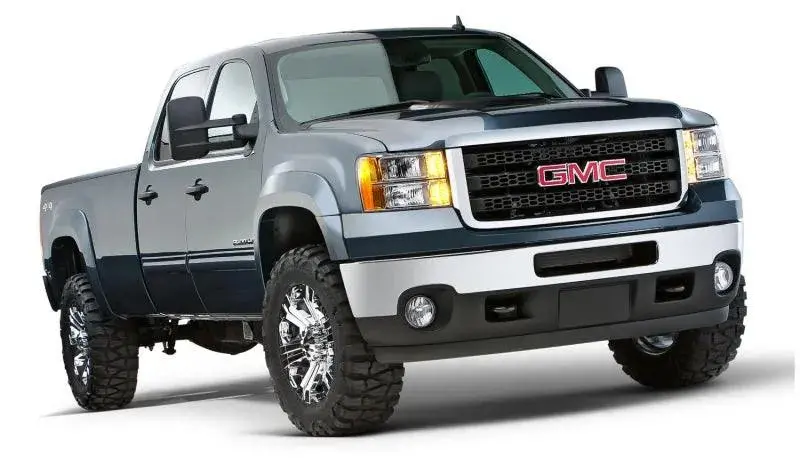 Bushwacker 07-13 Gmc Sierra 1500 Fleetside Extend-A-Fender Style Flares 4Pc 78.7/97.6In Bed - Black 1